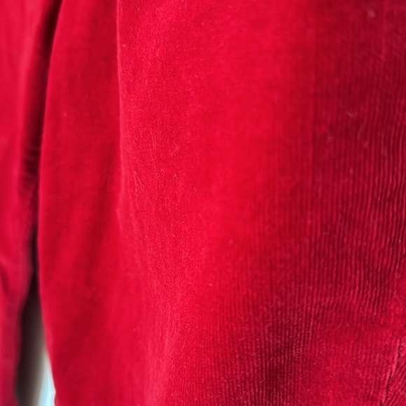 Red Ralph Lauren straight legged corduroy pants. - Picture 2 of 4